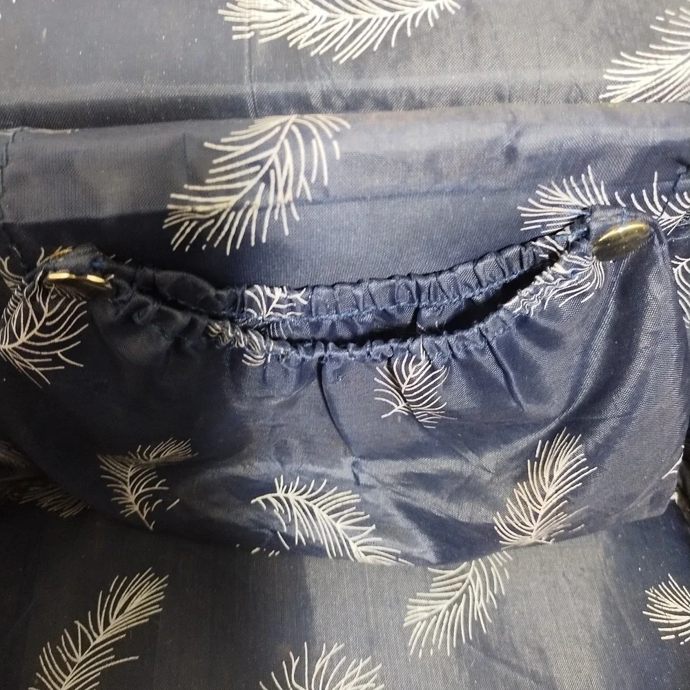 Vintage Tapestry Faithful Companion Toiletry‎ Makeup Bag Case With Lock & 2 Keys